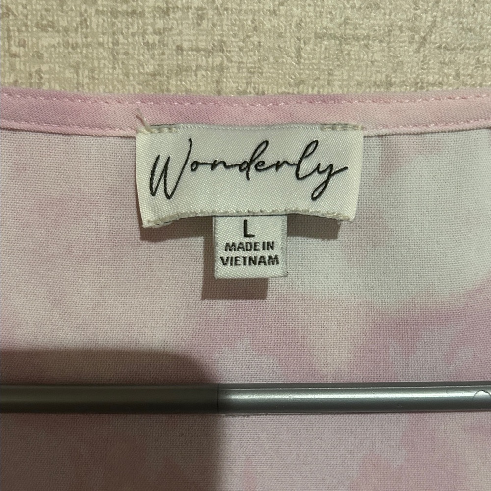Wonderly Pink and White Women's Blouse - Picture 2 of 5